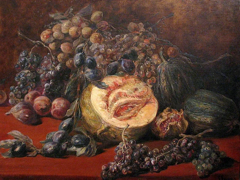 1866-George Fischer Elpons - Natura morta